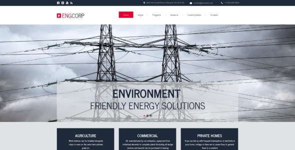 промышленный moto cms html шаблон