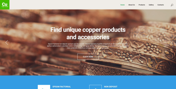 промышленный адаптивный шаблон сайта