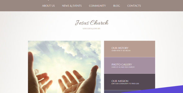 иисус церковь moto cms 3 шаблон