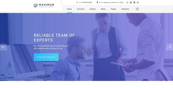 эффективный многостраничный html шаблон сайта digital agency