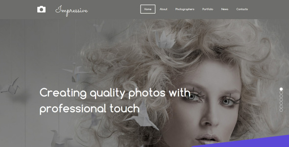 шаблон фотогалереи портфолио моделей