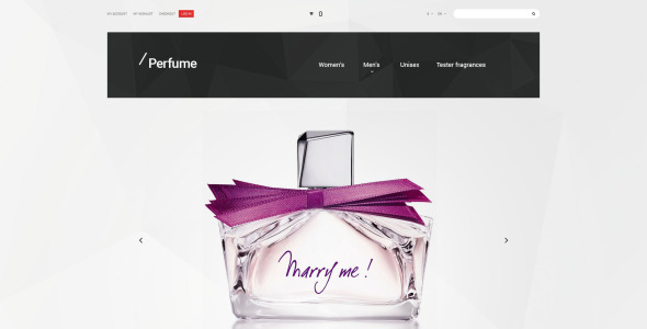 парфюмерная тема magento