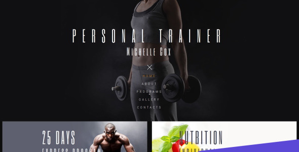 персональный тренер moto cms 3 шаблон