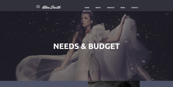 фотограф портфолио фотогалерея шаблон