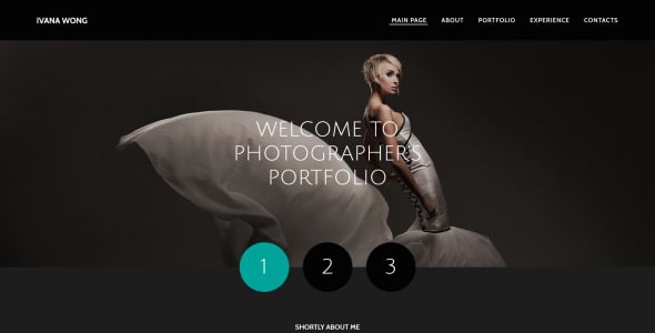 шаблон фотогалереи портфолио фотографа