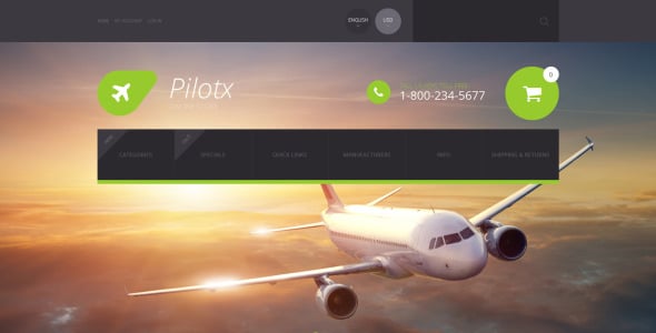 шаблон pilotx zencart