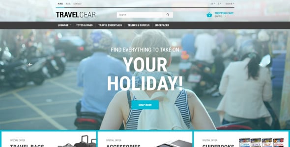 тема prestashop travel gear