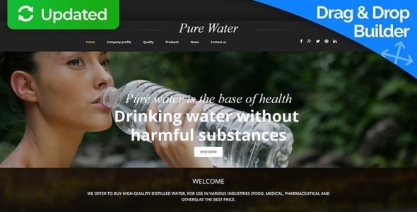 шаблон water moto cms 3