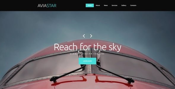 шаблон сайта aviastar