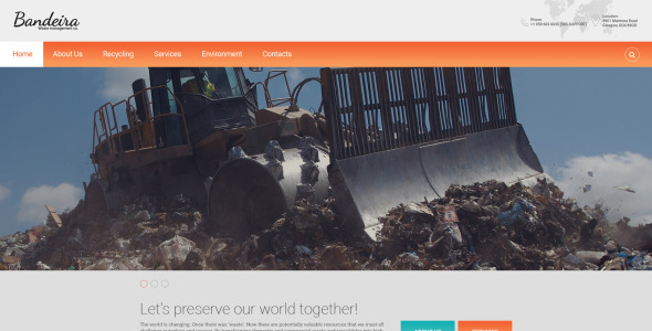 шаблон сайта бандейры