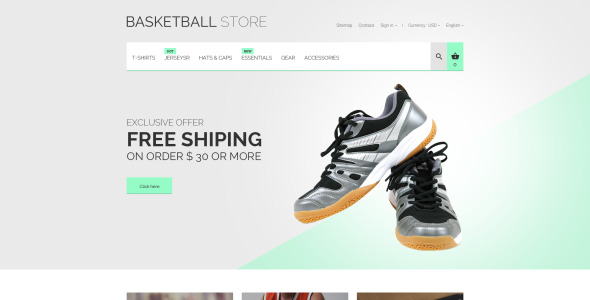 баскетбольная форма prestashop тема