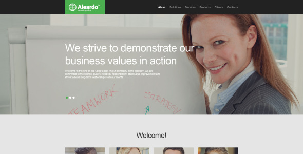 бизнес и услуги muse шаблон