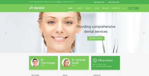 стоматолог joomla шаблон