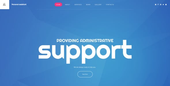 личный помощник шаблон сайта