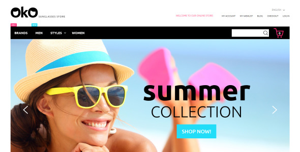 солнцезащитные очки магазин magento тема