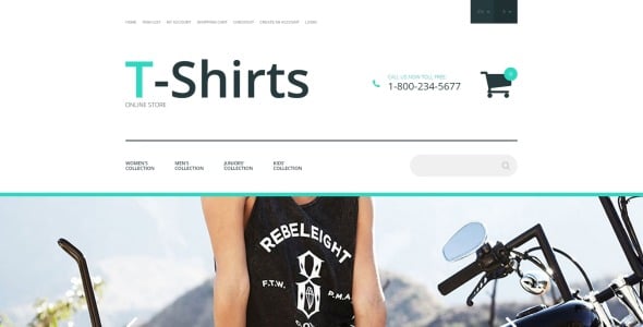 рубашка фондовый шаблон opencart