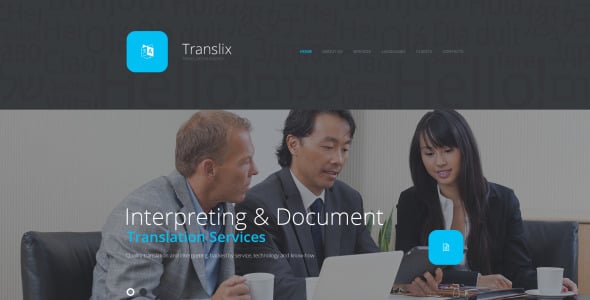 шаблон сайта translix