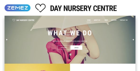 детский центр минимальный html bootstrap шаблон сайта