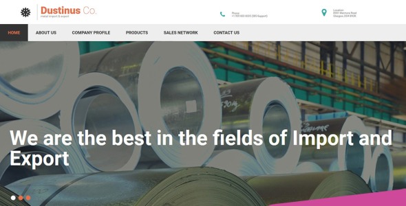 шаблон moto cms 3 для сталелитейной промышленности