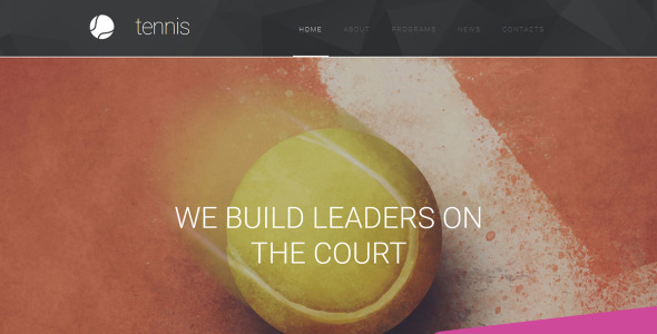 шаблон tennis club moto cms 3