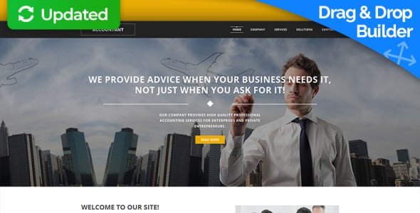 бухгалтерский сайт moto cms 3 шаблон
