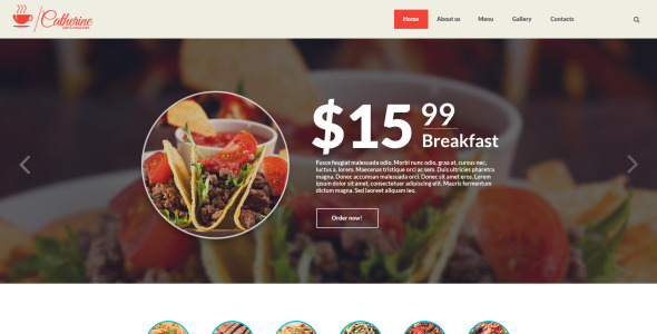 адаптивный шаблон сайта кафе и ресторанов