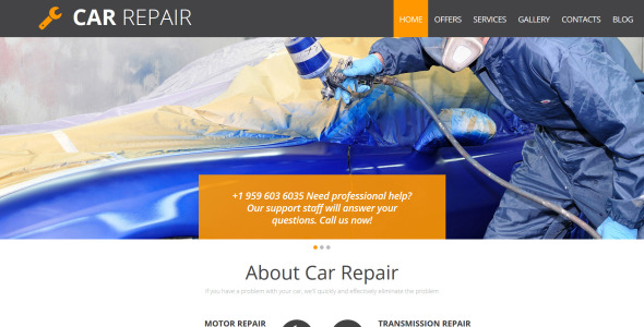 ремонт автомобилей moto cms 3 шаблон