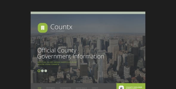 шаблон веб-сайта countx