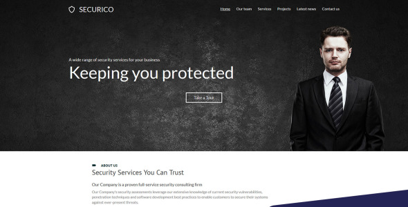 охранная компания moto cms 3 шаблон