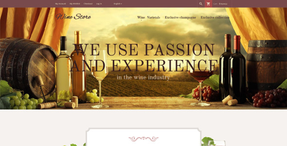 винный магазин magento тема
