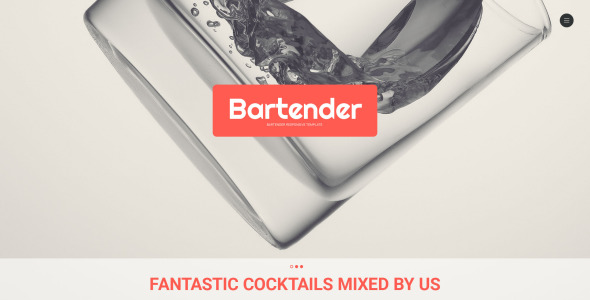 шаблон сайта коктейль-бармен