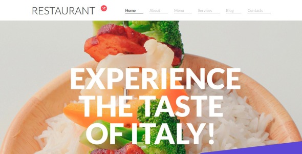 итальянский ресторан moto cms 3 шаблон