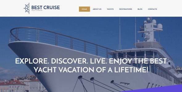 шаблон luxury yachting moto cms 3