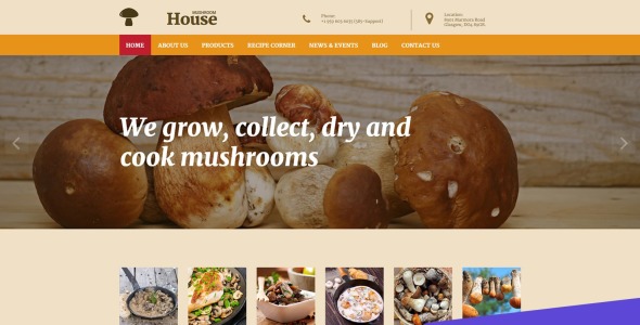 грибная ферма moto cms 3 шаблон