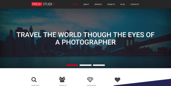 фотостудия шаблон фотогалереи