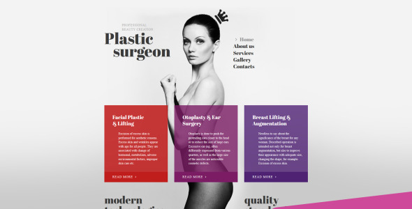пластический хирург moto cms 3 шаблон