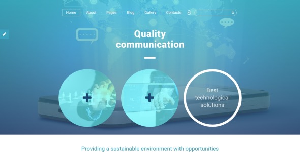 качественный коммуникационный шаблон joomla