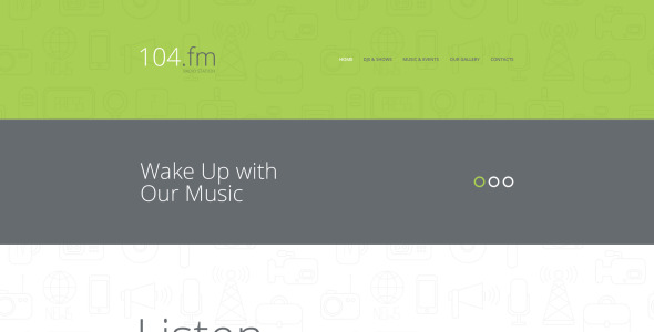 шаблон сайта радиостанции