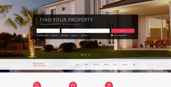 адаптивный шаблон сайта агентства недвижимости