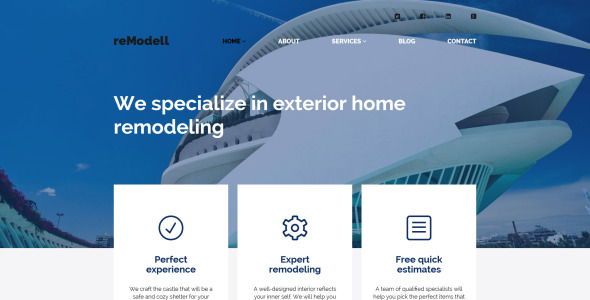 ремоделл wordpress тема