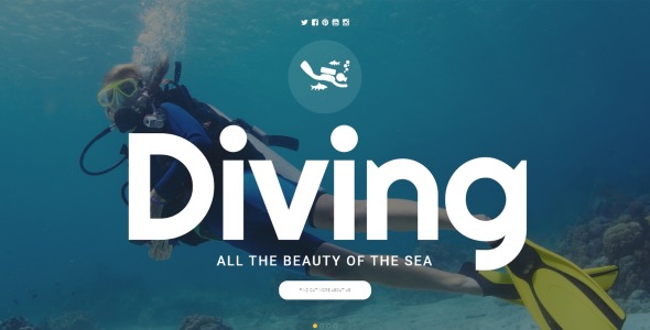 шаблон сайта для подводного плавания