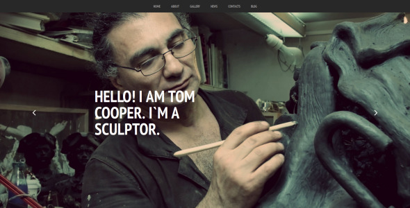 шаблон sculpture moto cms 3