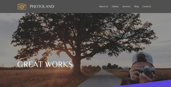 Wedding Photography Photo Gallery Template