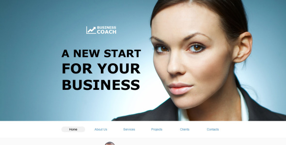 шаблон muse для бизнеса и услуг