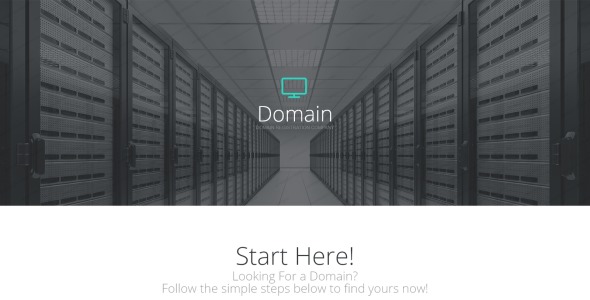 адаптивный шаблон целевой страницы регистратора доменов