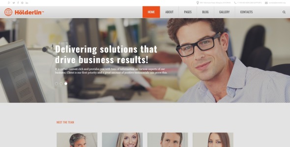 шаблон holderlin joomla