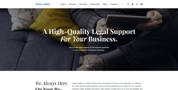 бизнес и услуги отзывчивая тема wordpress