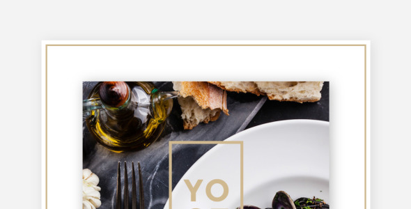 отзывчивый шаблон информационного бюллетеня кафе и ресторанов