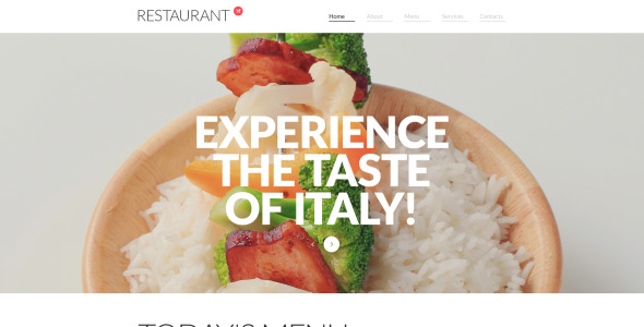 адаптивный шаблон сайта кафе и ресторана