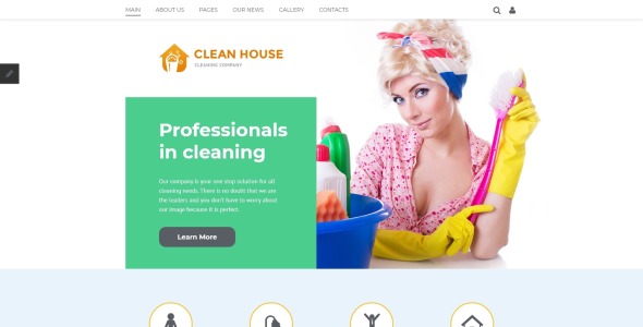 клининговая компания joomla шаблон